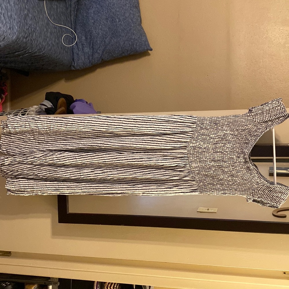 Black & White Stripped Pants/Jump Romper
